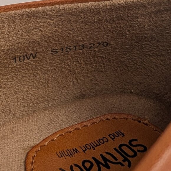 SoftWalk Napa Ballerina Shoe, Size 10W, floral print/brown leather details - Picture 7 of 7